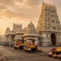 Shirdi photography rules — Sai Baba temple complex exterior seen from the public road